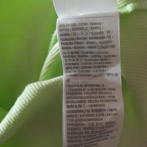 Lime Green Long Racerback Tank - Picture 4 of 4